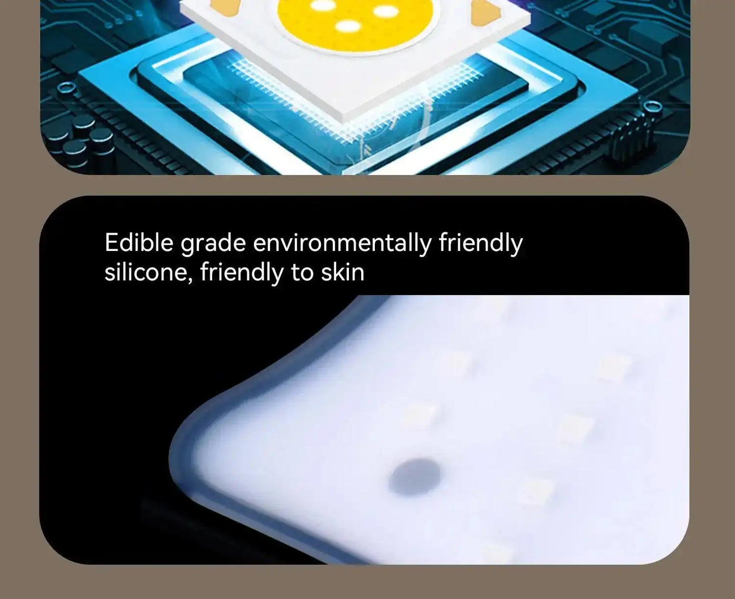 Face Mask Only - Halo White features advanced LED chip technology for red light therapy skincare treatments. Enhances skin rejuvenation and glow.