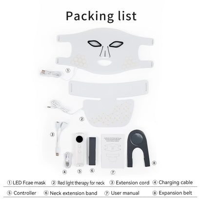 AuraGlow RX Redlight Therapy Face, Neck & Chest Mask