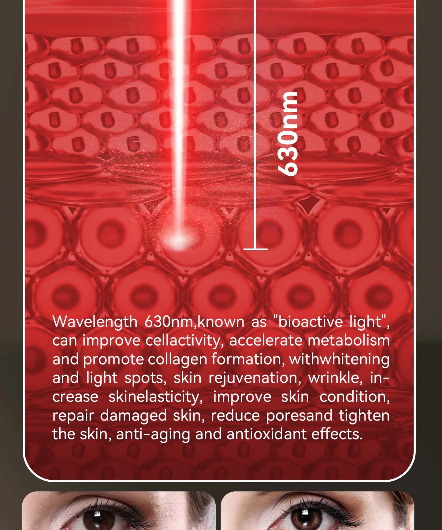 AuraGlow RX Redlight Therapy Face, Neck & Chest Mask