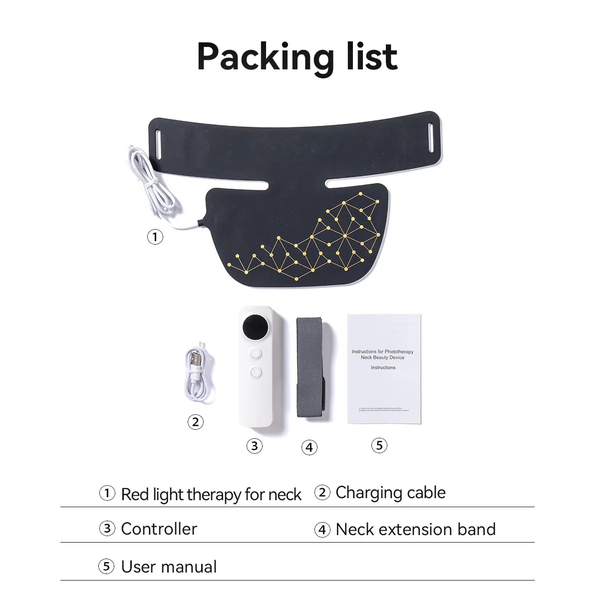 AuraGlow RX Redlight Therapy Face, Neck & Chest Mask