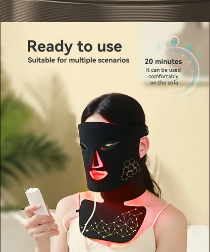 AuraGlow RX Redlight Therapy Face, Neck & Chest Mask