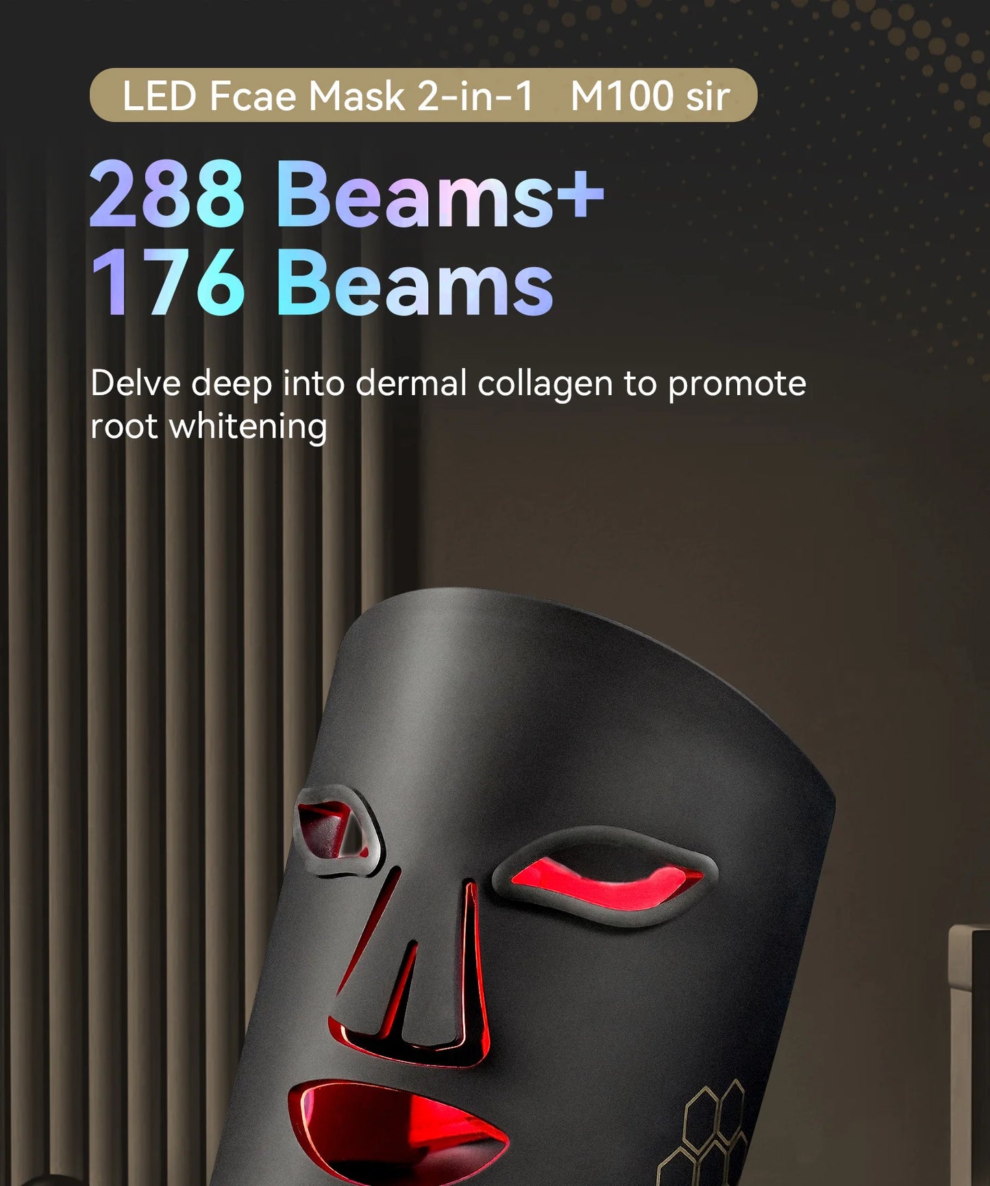 AuraGlow RX Redlight Therapy Face, Neck & Chest Mask