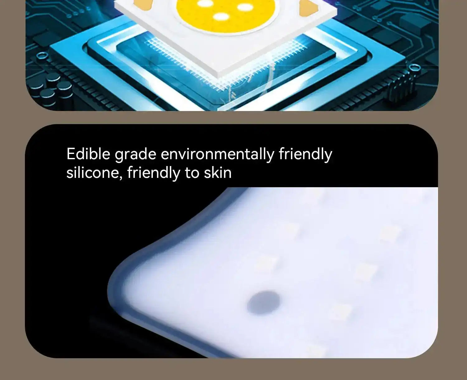 Face Mask Only - Halo White features advanced LED chip technology for red light therapy skincare treatments. Enhances skin rejuvenation and glow.